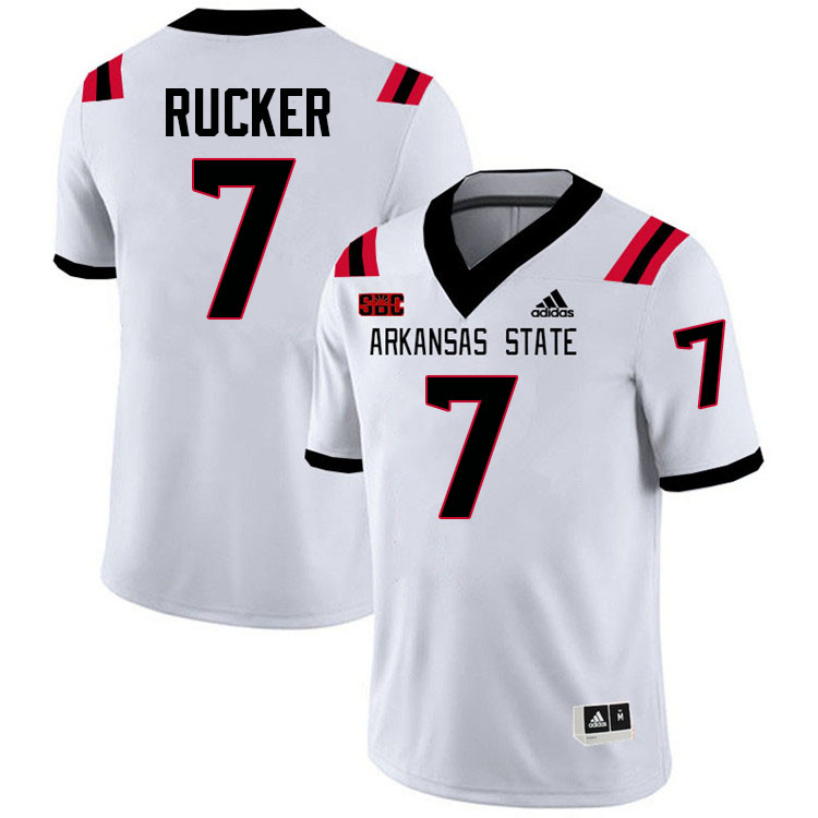 Corey Rucker Arkansas State Jersey,Arkansas State Red Wolves Football Uniforms,Jersey-White